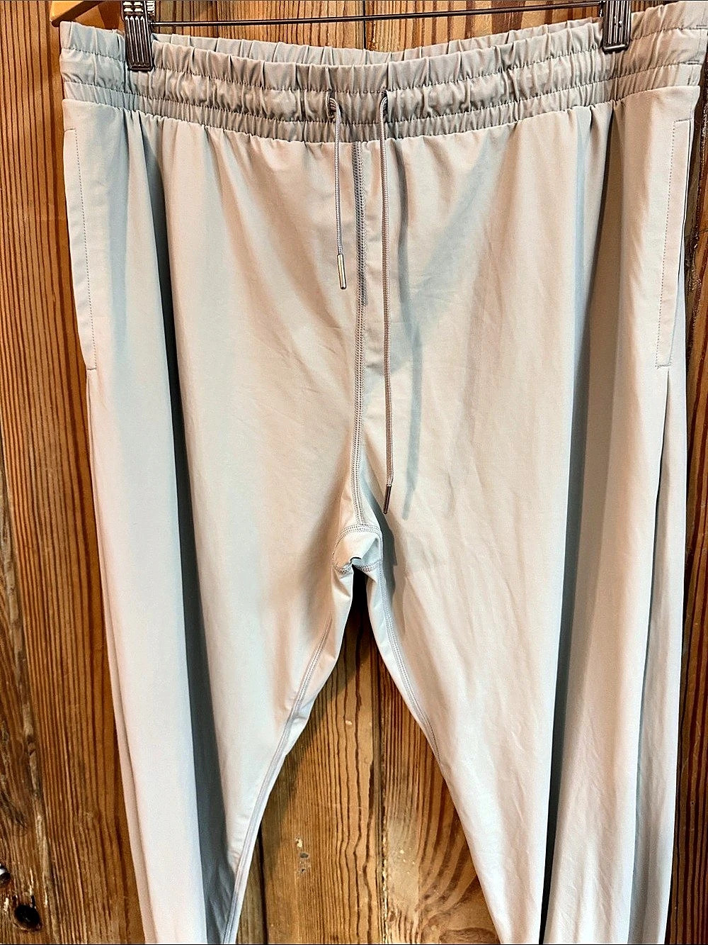 Zyia Active Women's Grey Track Joggers Nylon XXL Like New zipper on bottom of le